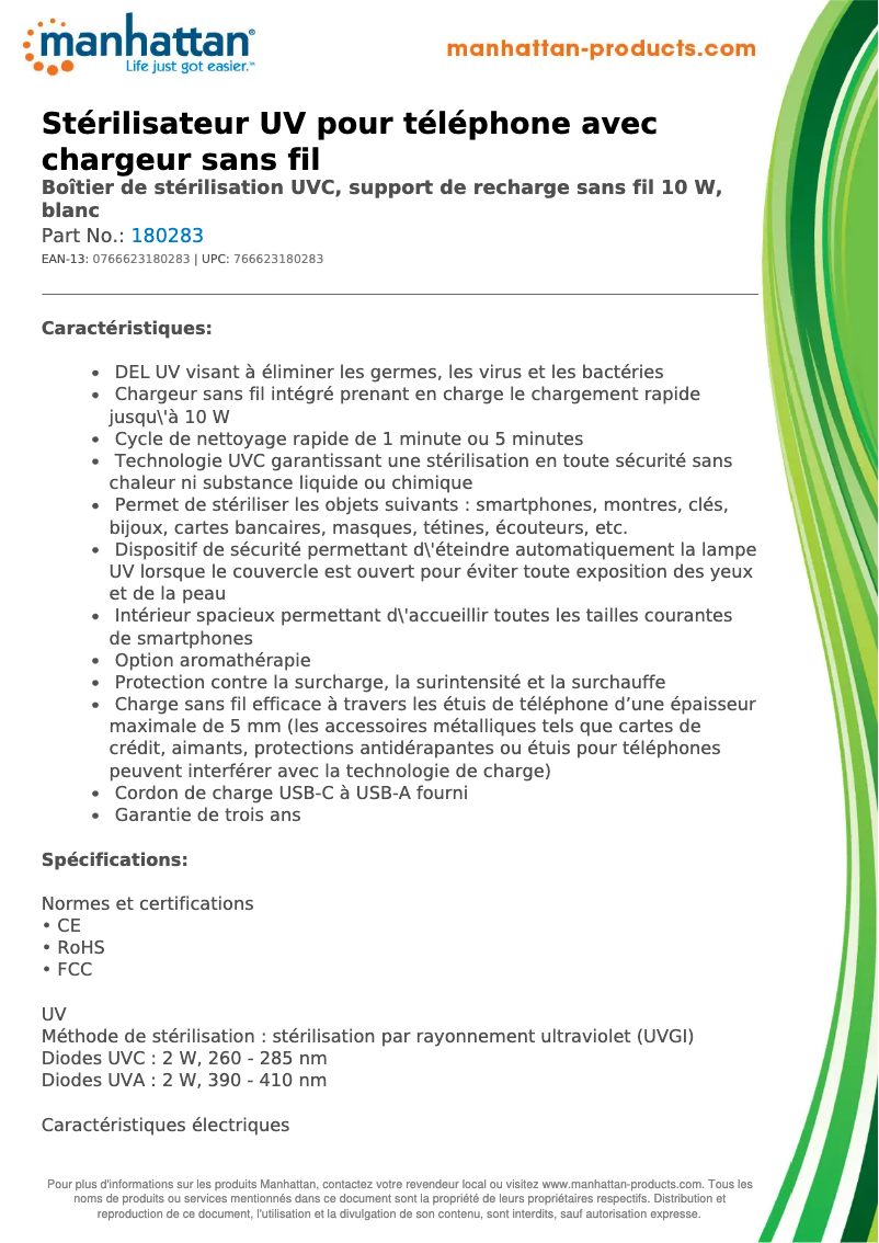 First page image of the manual for 180283