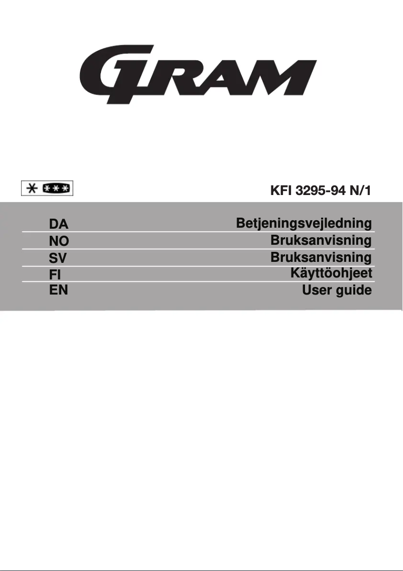 First page image of the manual for KFI 3295-94 N/1