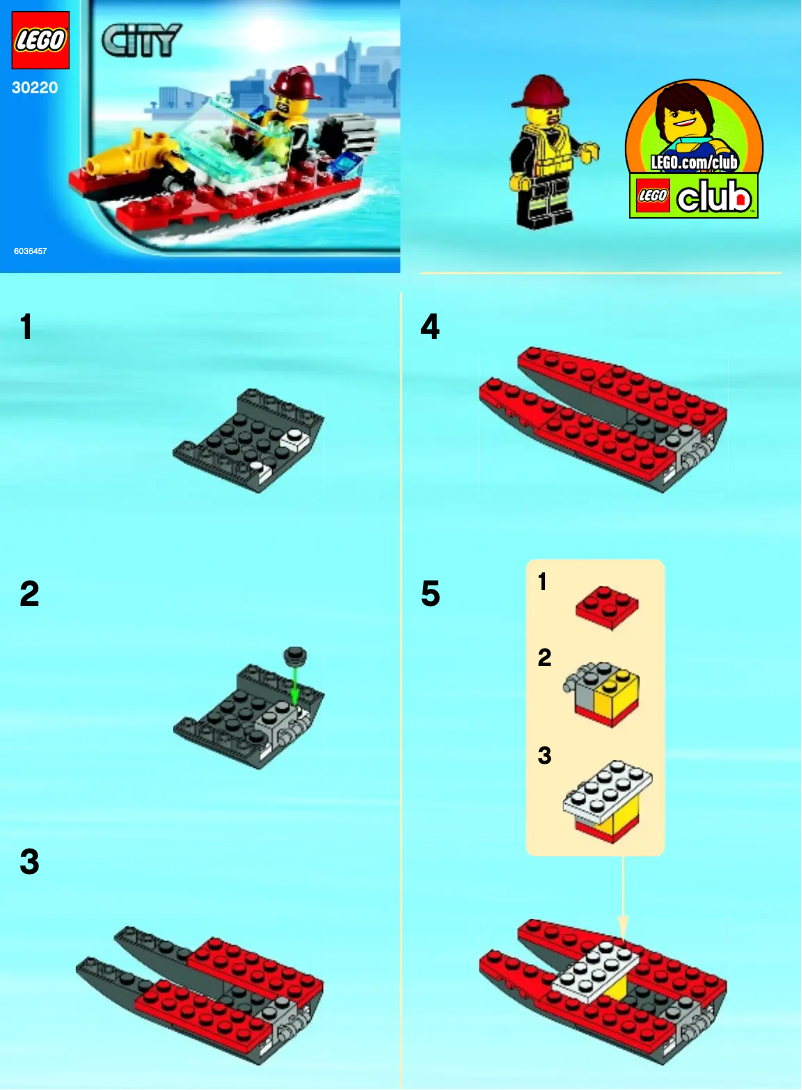 Page 1 of the manual User Manual Lego Fire Speedboat