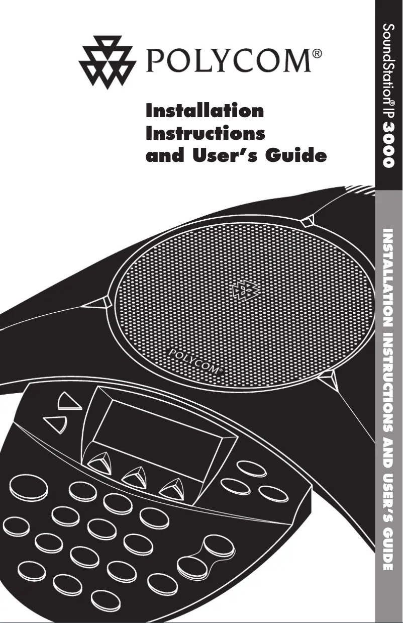 Page 1 of the manual User Manual Polycom SoundStation IP 3000
