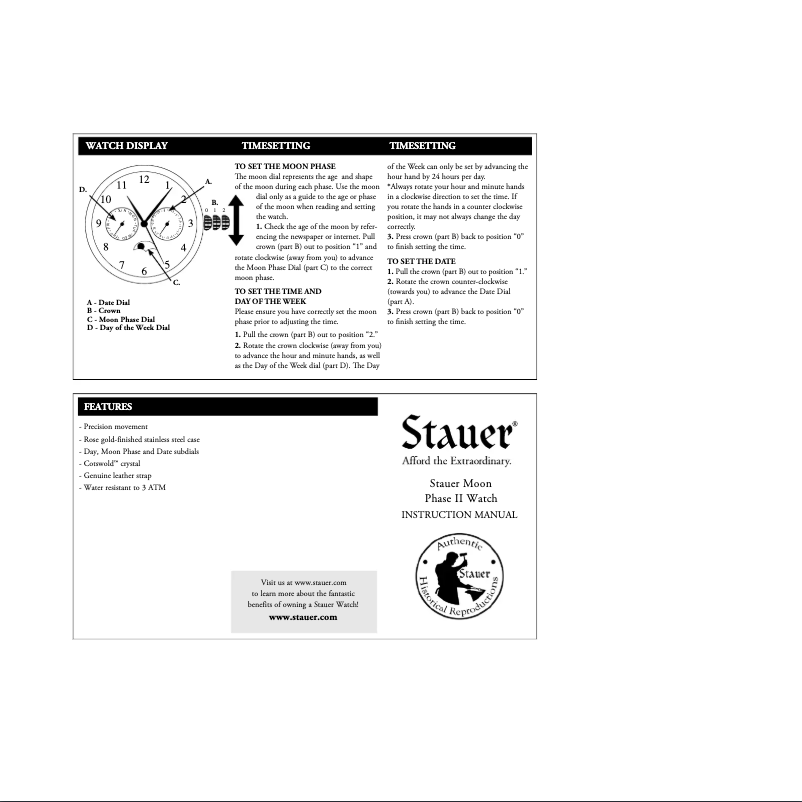 Page 1 of the manual User Manual Stauer 38662