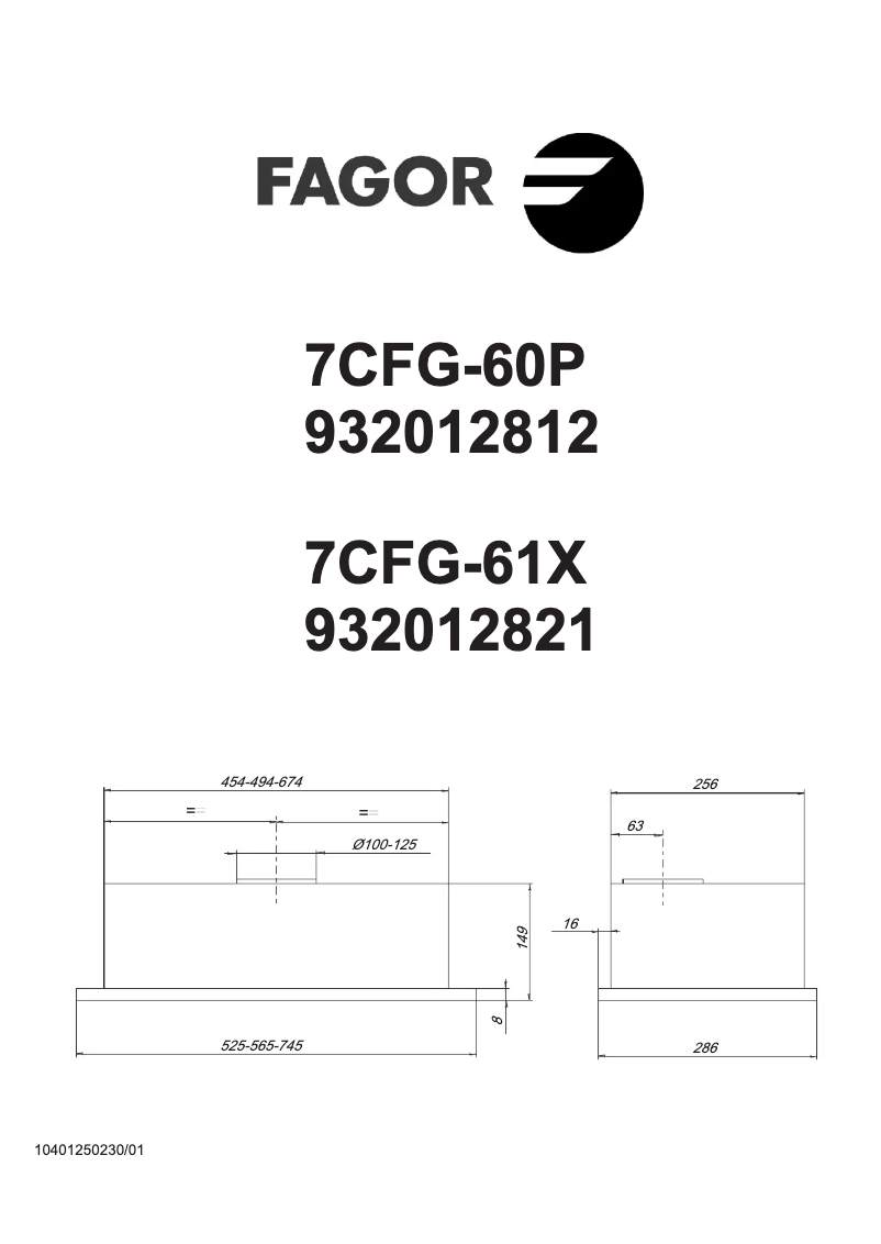 First page image of the manual for 7CFG-61X