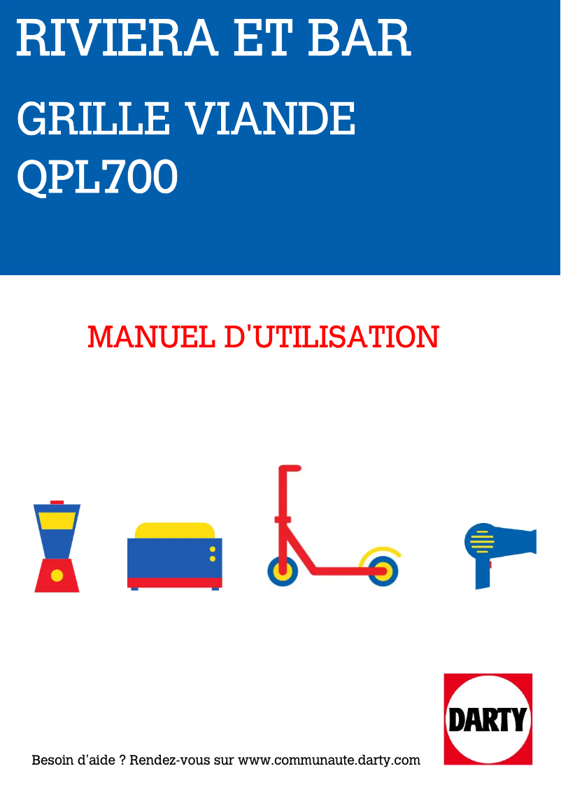 First page image of the manual for QPL700