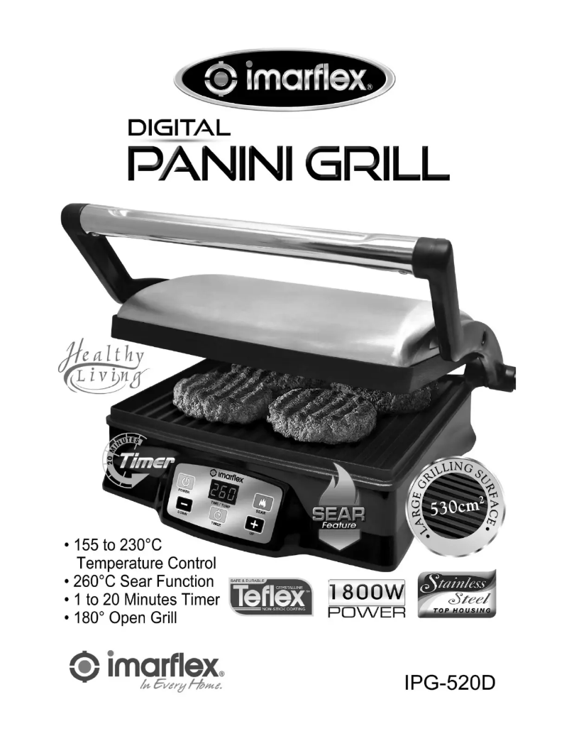 First page image of the manual for IPG-520D