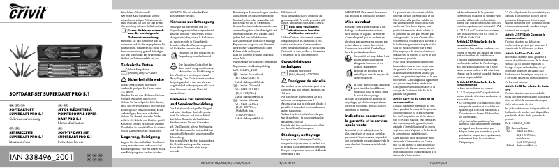 Page 1 of the manual User Manual Crivit IAN 338496
