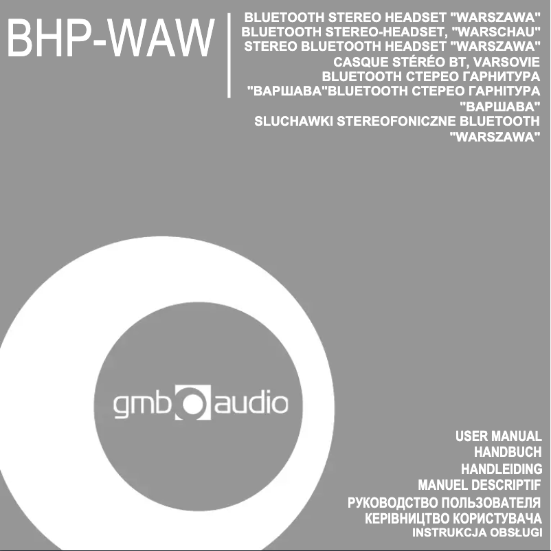 First page image of the manual for Warszawa BHP-WAW