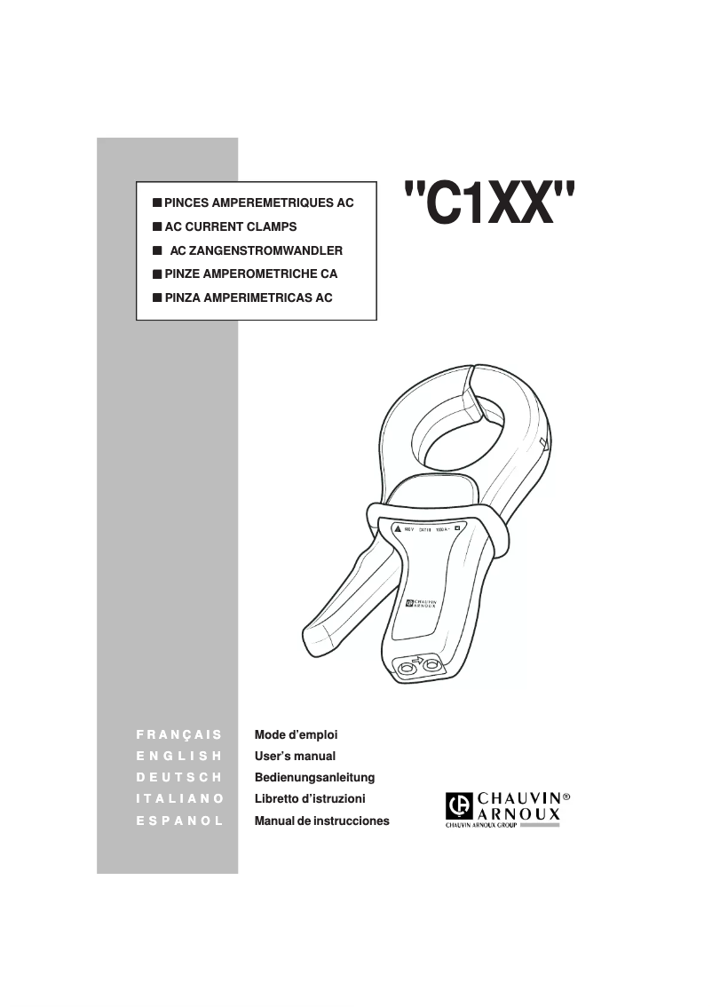 First page image of the manual for C173