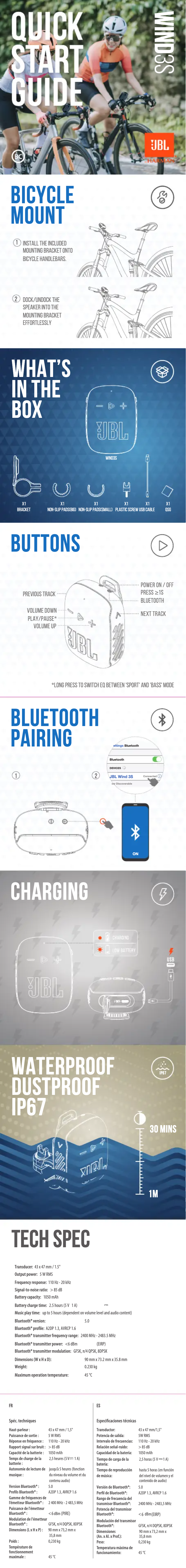 First page image of the manual for Wind 3