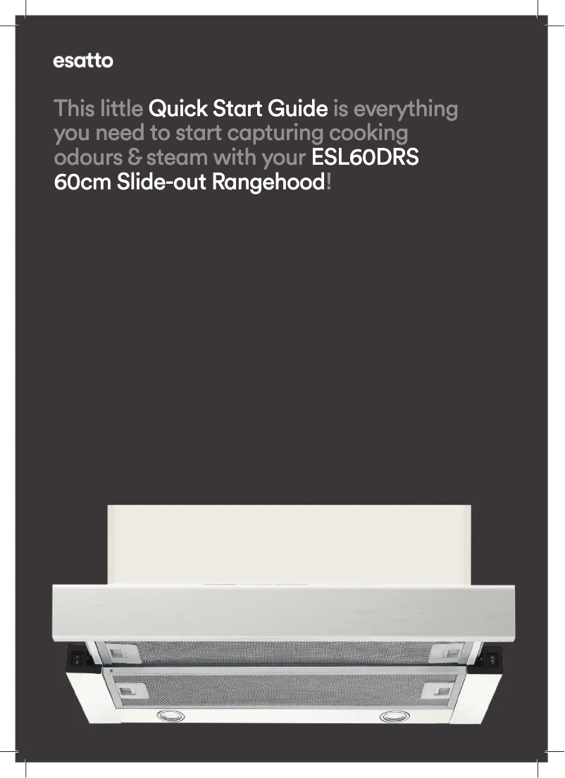 First page image of the manual for ESL60DRS