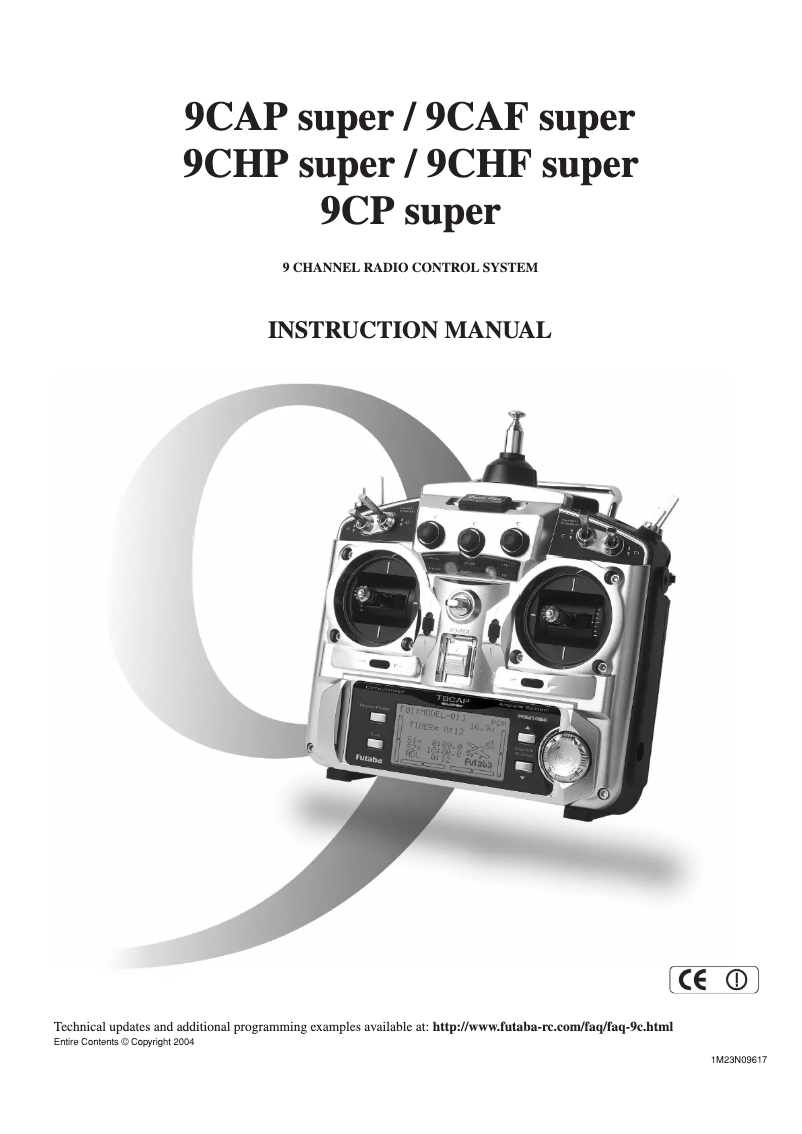 First page image of the manual for 9CPsuper