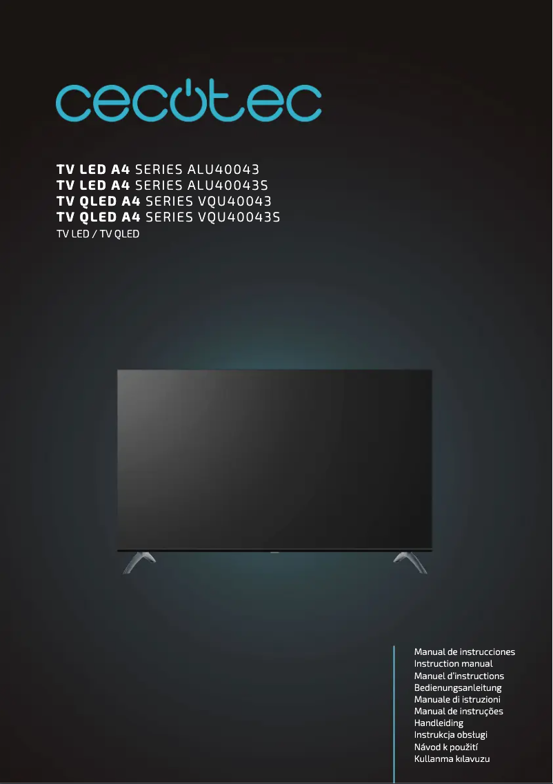 First page image of the manual for VQU40043