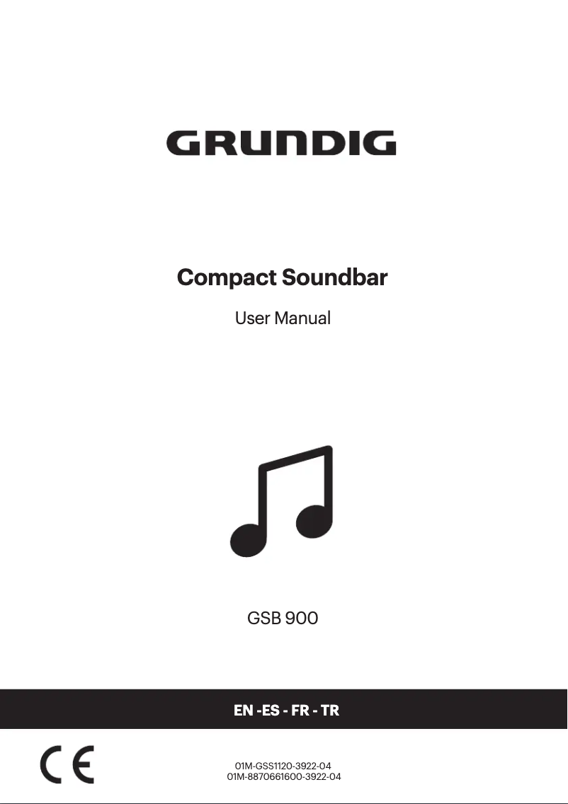 First page image of the manual for GSB 900
