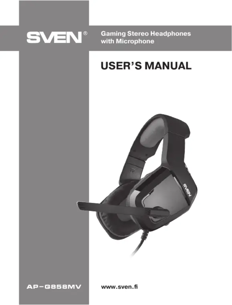 First page image of the manual for AP-G858MV