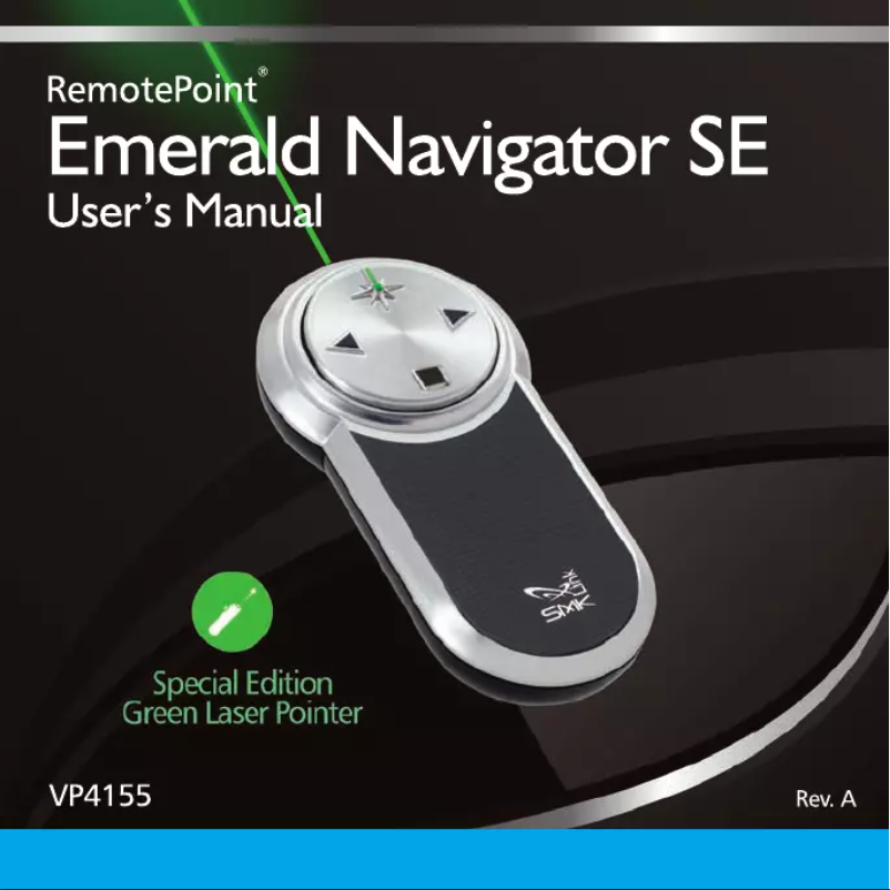 Page 1 of the manual User Manual SMK-Link VP4155