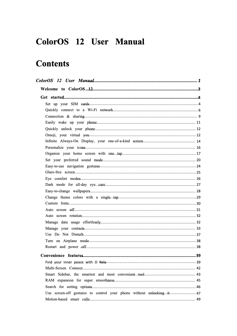 Page 1 of the manual User Manual Oppo Find N