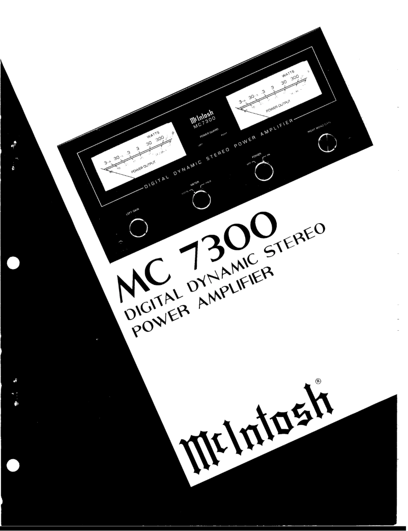 First page image of the manual for MC-7300