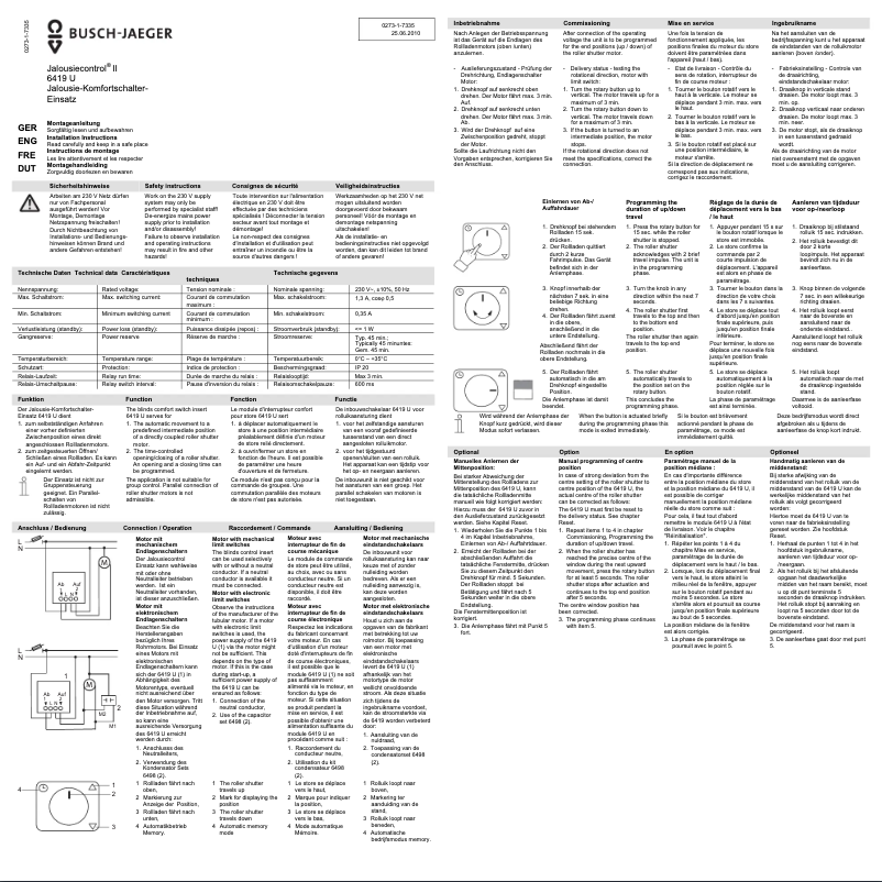 First page image of the manual for 6419 U