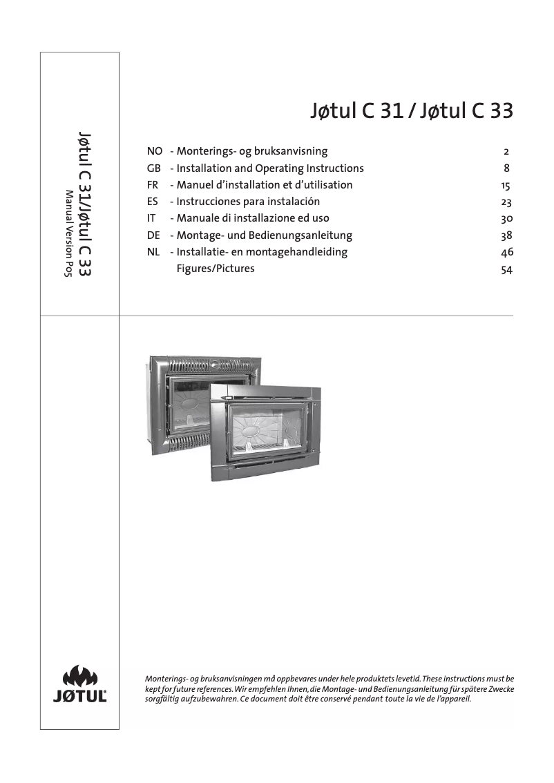 First page image of the manual for C 33