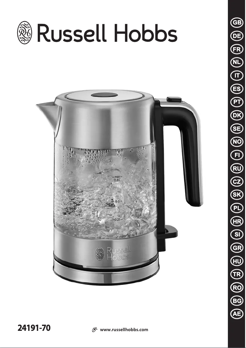 Page 1 of the manual User Manual Russell Hobbs 24191-70