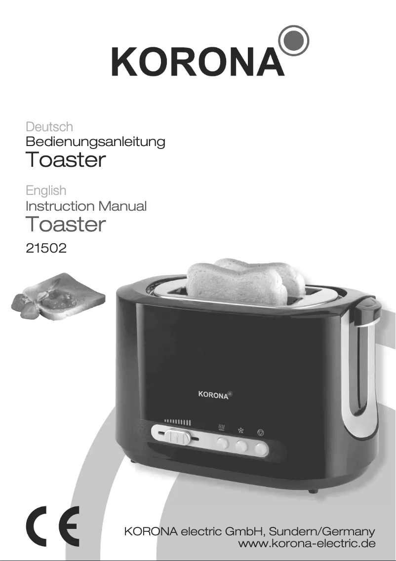 Page 1 de la notice Manuel utilisateur Korona 21502
