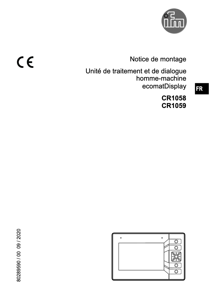 First page image of the manual for EC0730