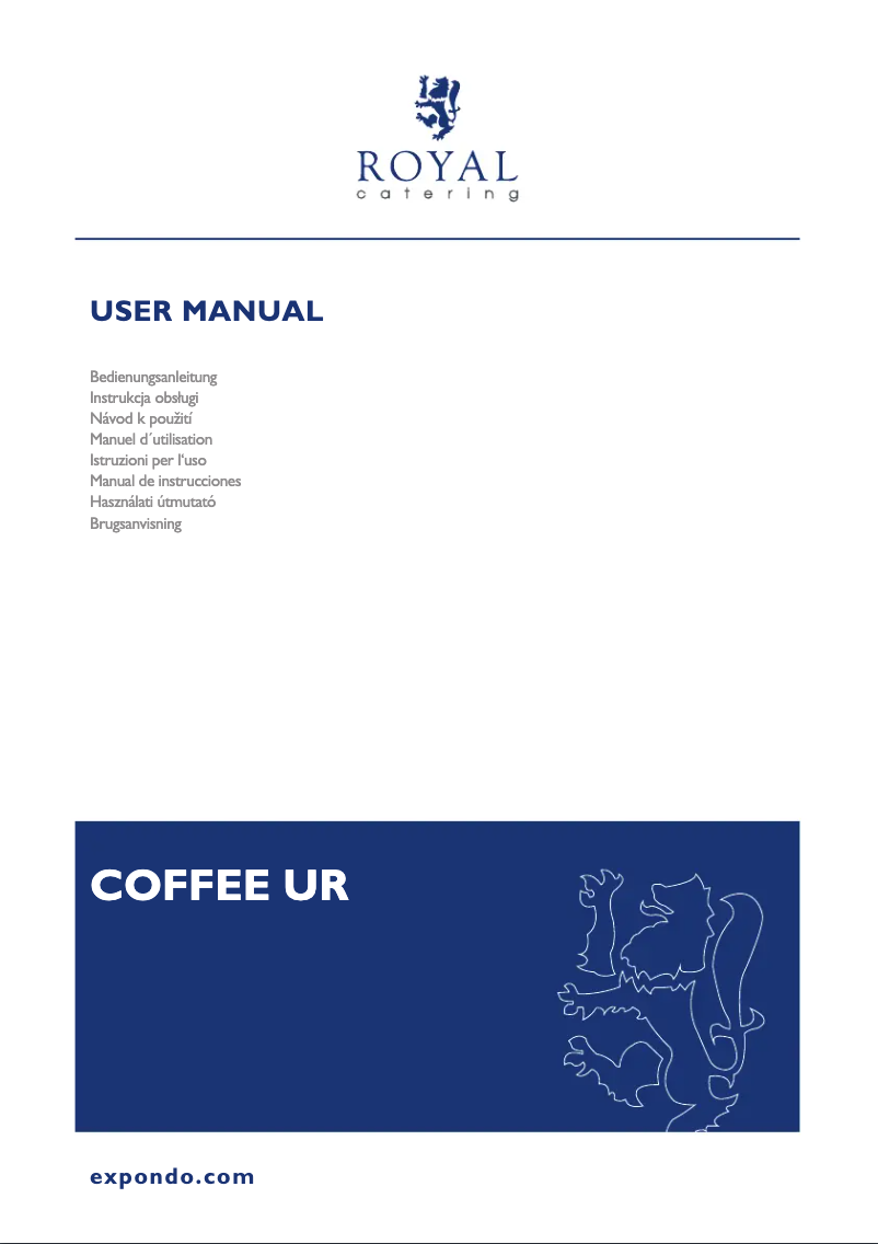 Page 1 of the manual User Manual Royal Catering RC-WBDWTC6GO