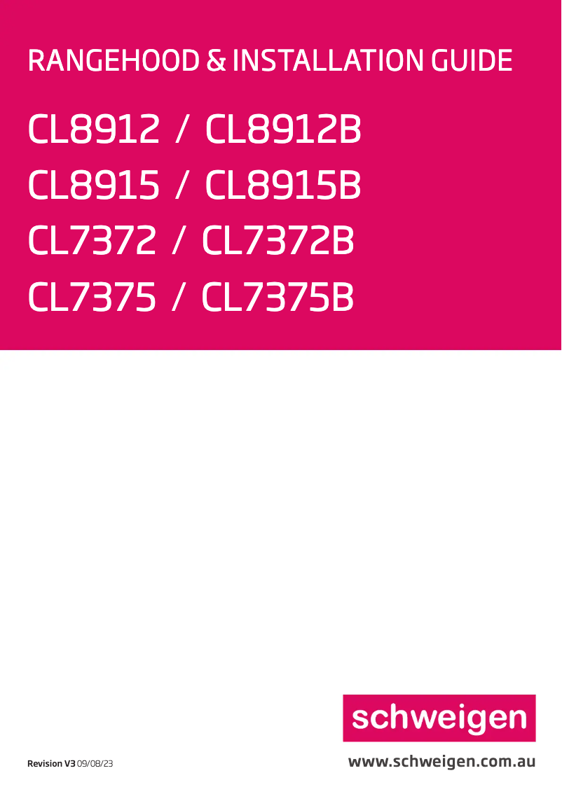 Page 1 of the manual User Manual Schweigen CL8915B