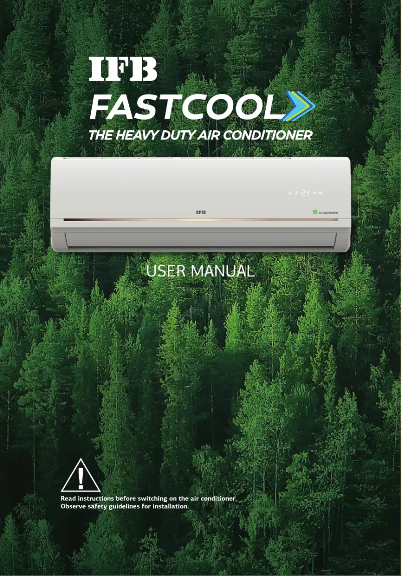 Page 1 of the manual User Manual IFB FastCool CI2053A323G1
