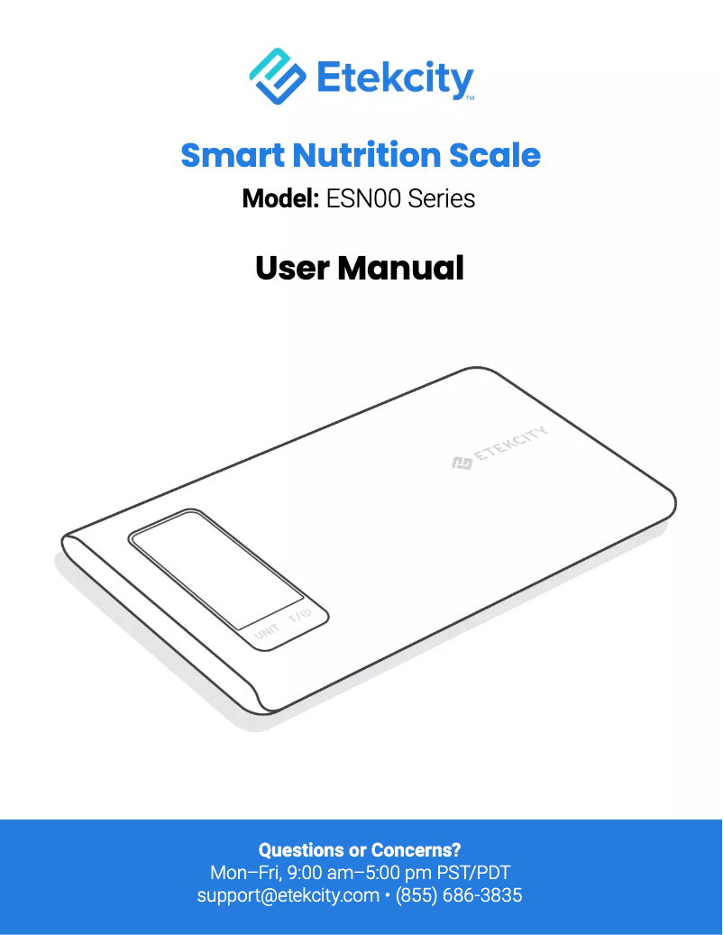 First page image of the manual for ESN00
