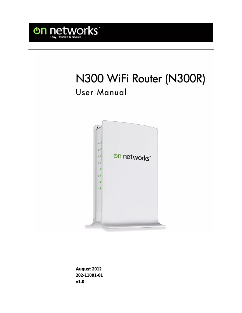 First page image of the manual for N300R