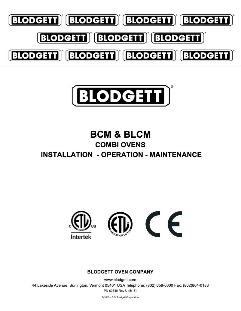 First page image of the manual for BLCM-62E