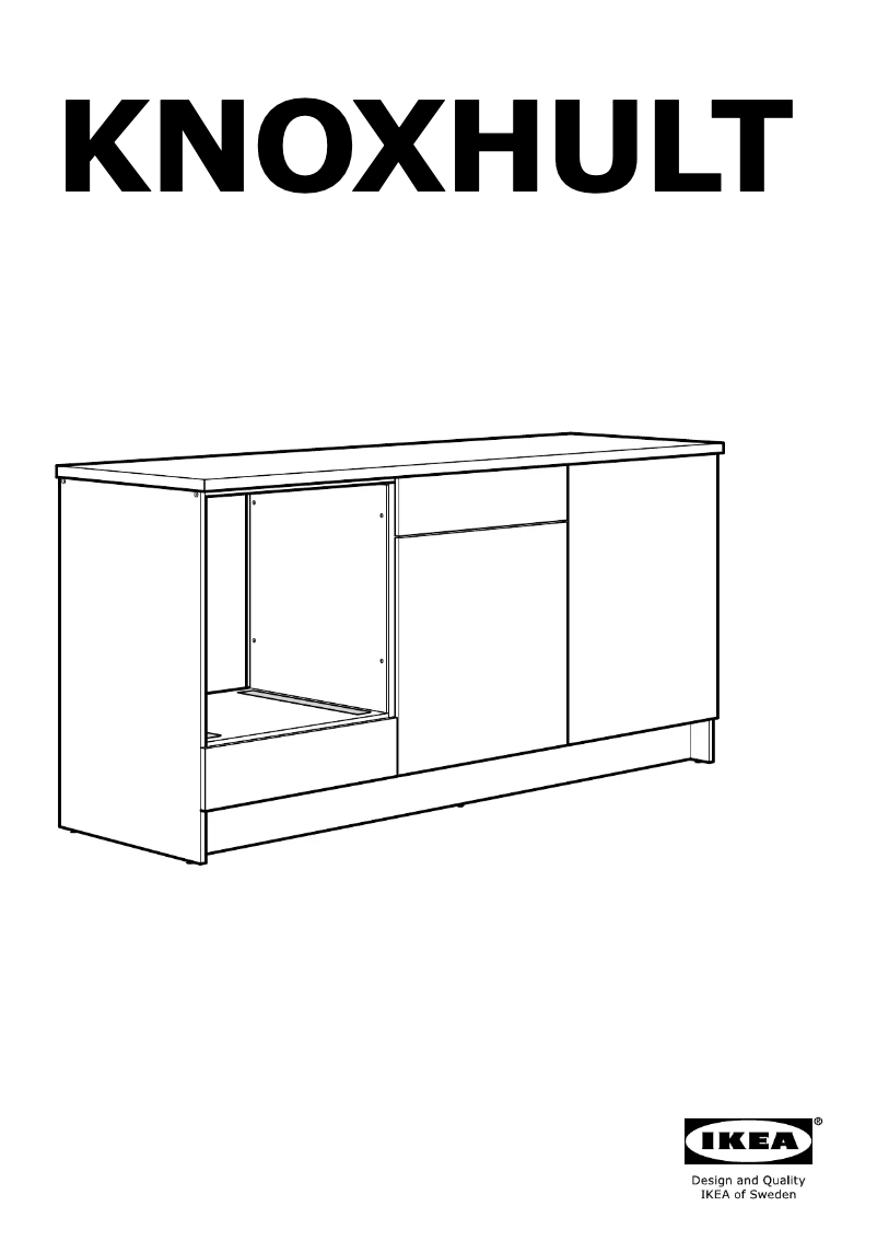Page 1 of the manual Instruction Manual Ikea KNOXHULT