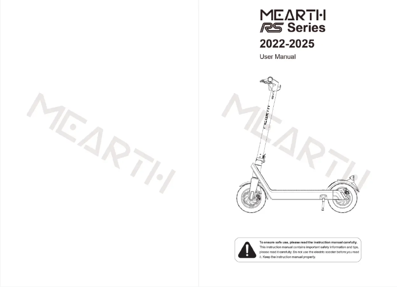 Page 1 of the manual User Manual Mearth MT21