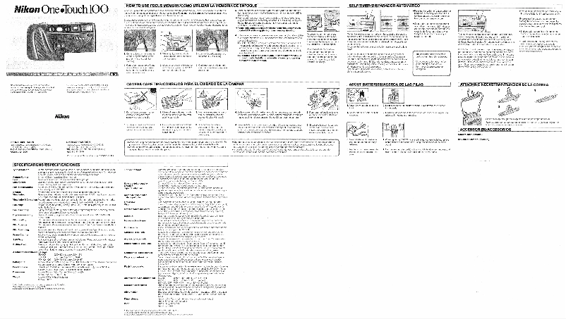 First page image of the manual for One Touch 100