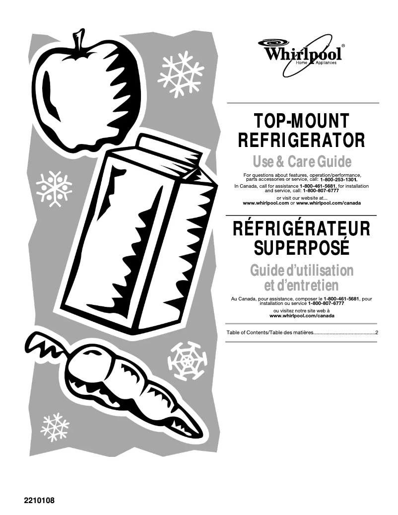 Page 1 of the manual User Manual Whirlpool ET4WSKXKT