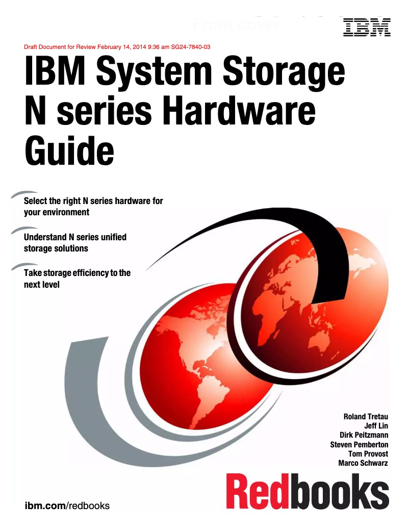 First page image of the manual for System Storage N6220