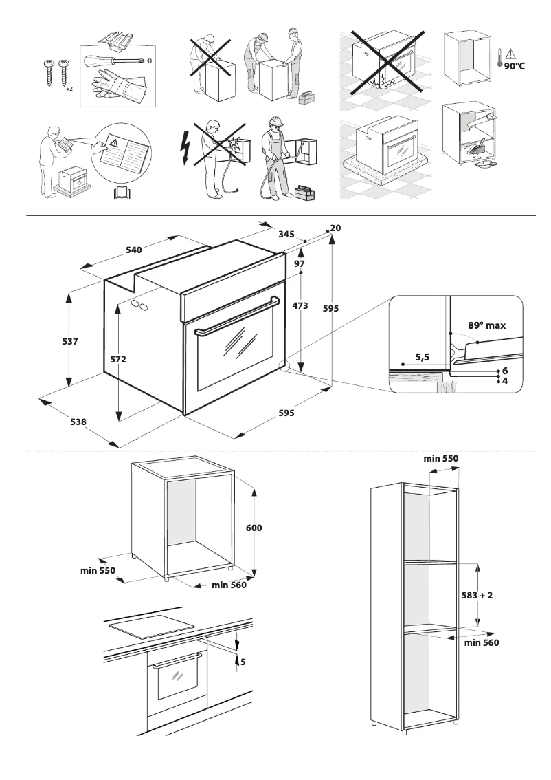 Page 1 de la notice Instructions de sécurité Whirlpool OKZ9 6280 SPM WH