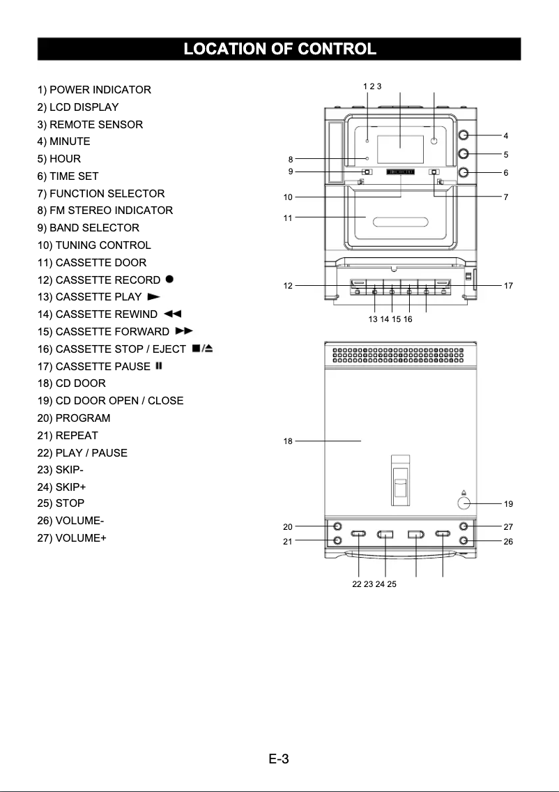 First page image of the manual for MCD750