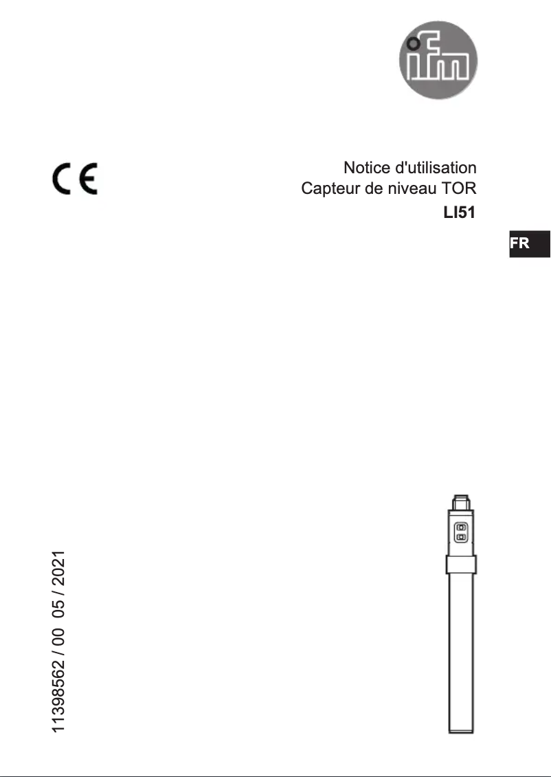 Page 1 of the manual User Manual IFM LI5144