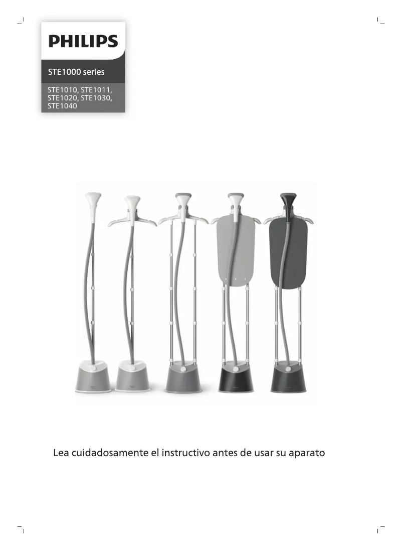 Page 1 of the manual User Manual Philips STE1040