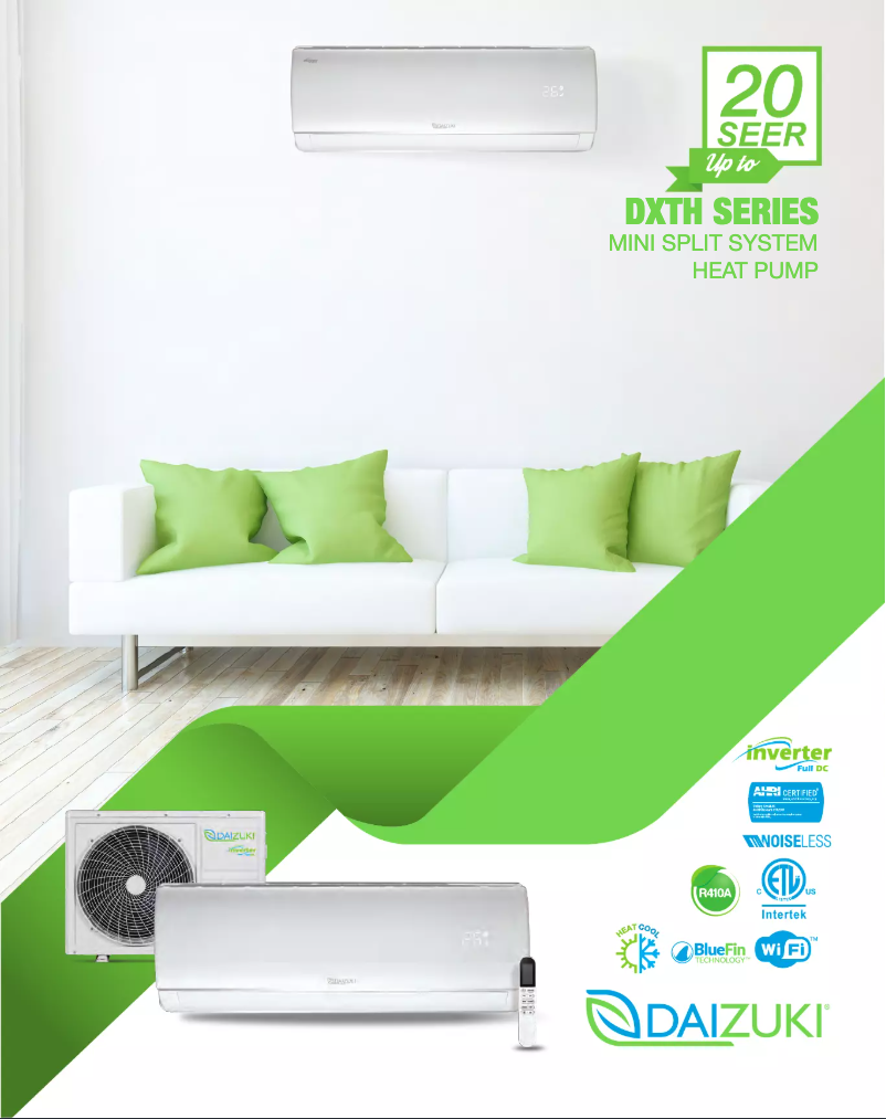 First page image of the manual for DXTH36X426-17