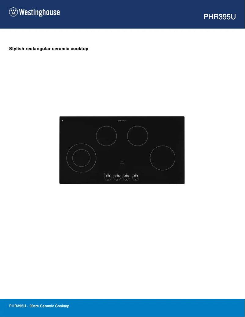 First page image of the manual for PHR395U