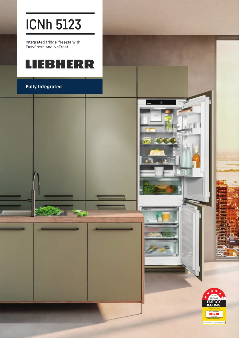 First page image of the manual for ICNH5123RH