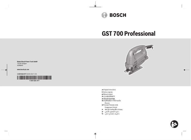 Page 1 of the manual User Manual Bosch GST 700 Professional