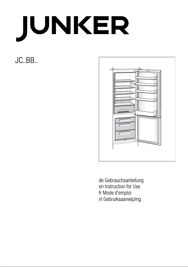 Page 1 of the manual User Manual Junker JC80BB20