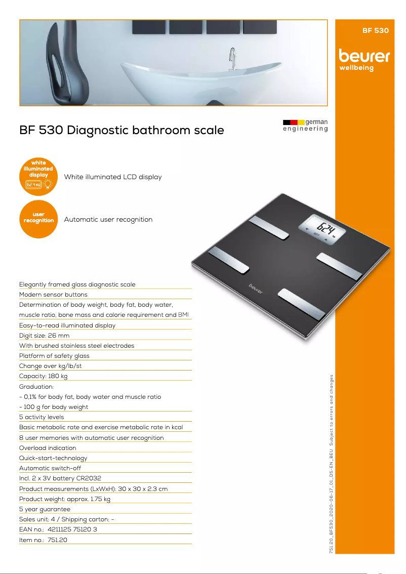 First page image of the manual for BF 530