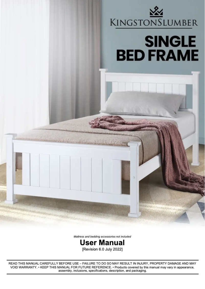 First page image of the manual for FURBDFKNGA94W