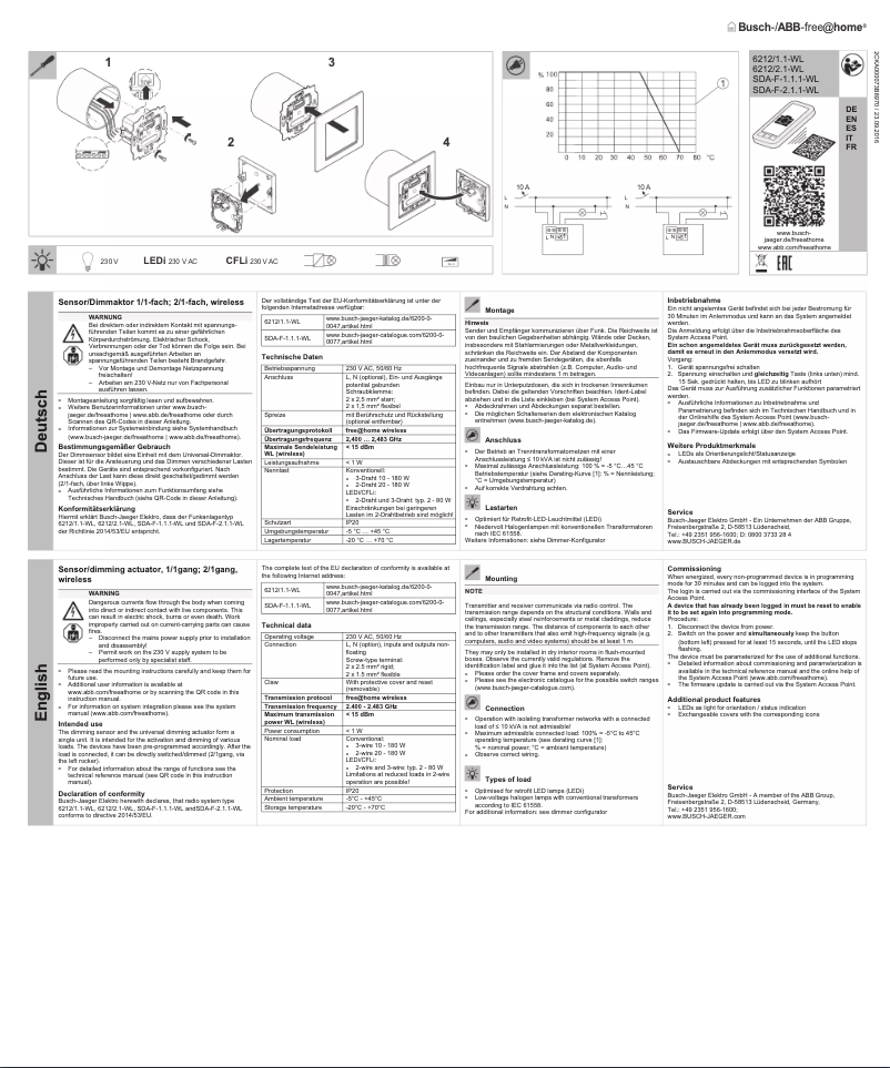 First page image of the manual for 2CKA006200A0047