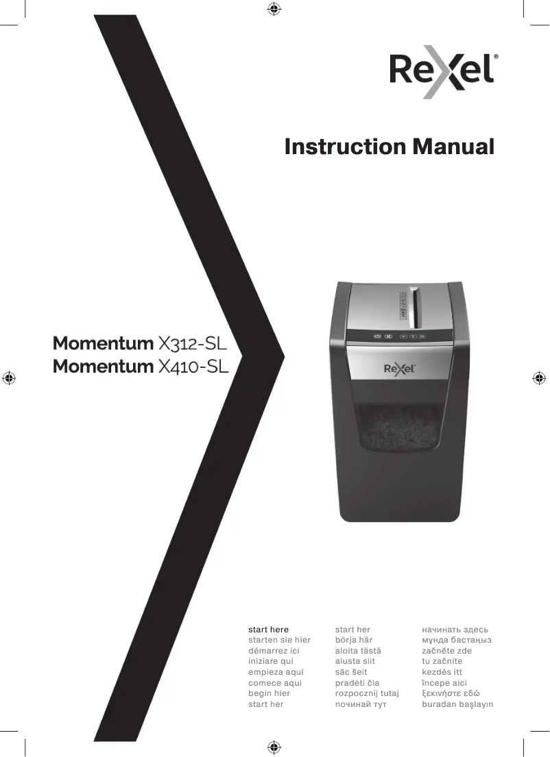 First page image of the manual for Momentum X410-SL