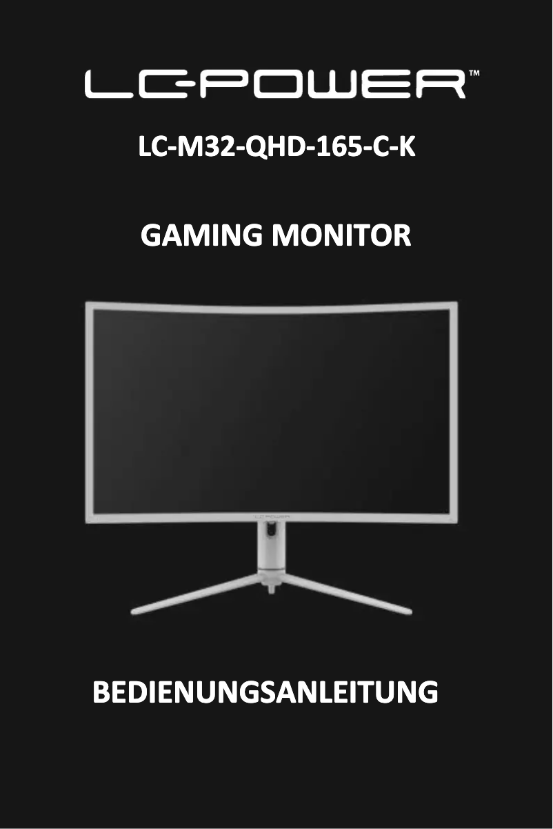Page 1 of the manual User Manual LC-Power LC-M32-QHD-165-C-K
